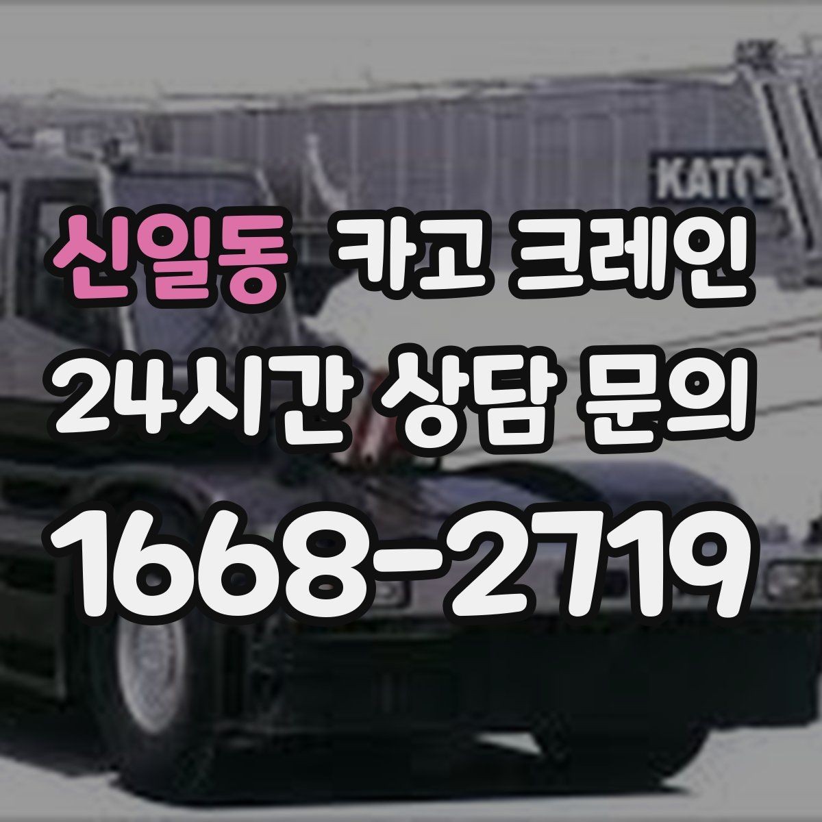 신일동 카고 크레인 장비 투입 위치가 중요한 이유