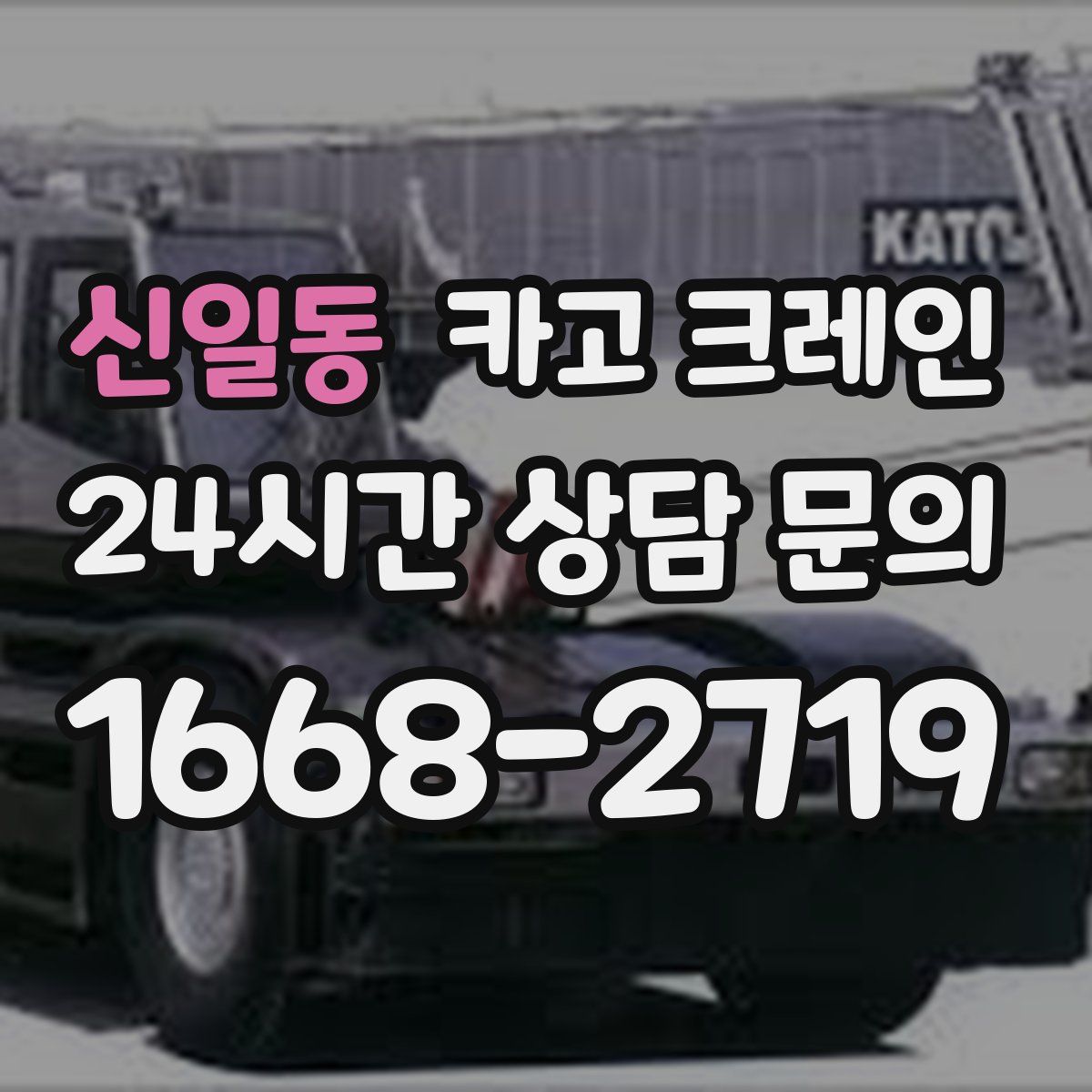 신일동 카고 크레인