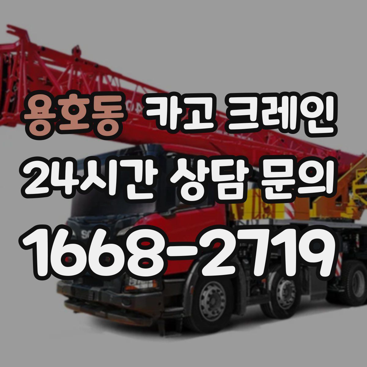 용호동 카고 크레인