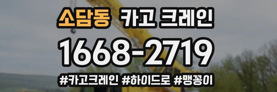 소담동 크레인 작업