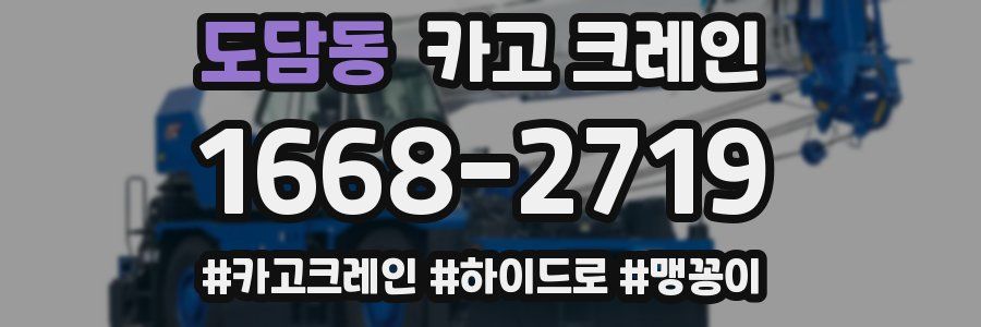 도담동 크레인 작업