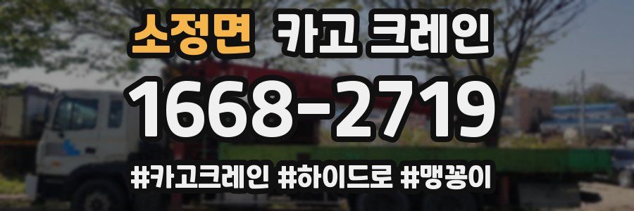 소정면 크레인 작업