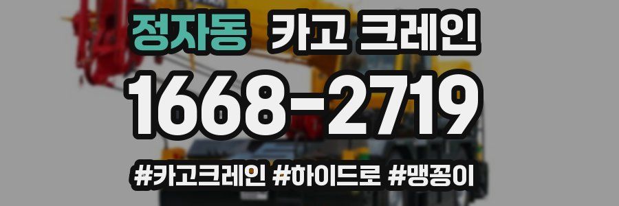 정자동 크레인 작업