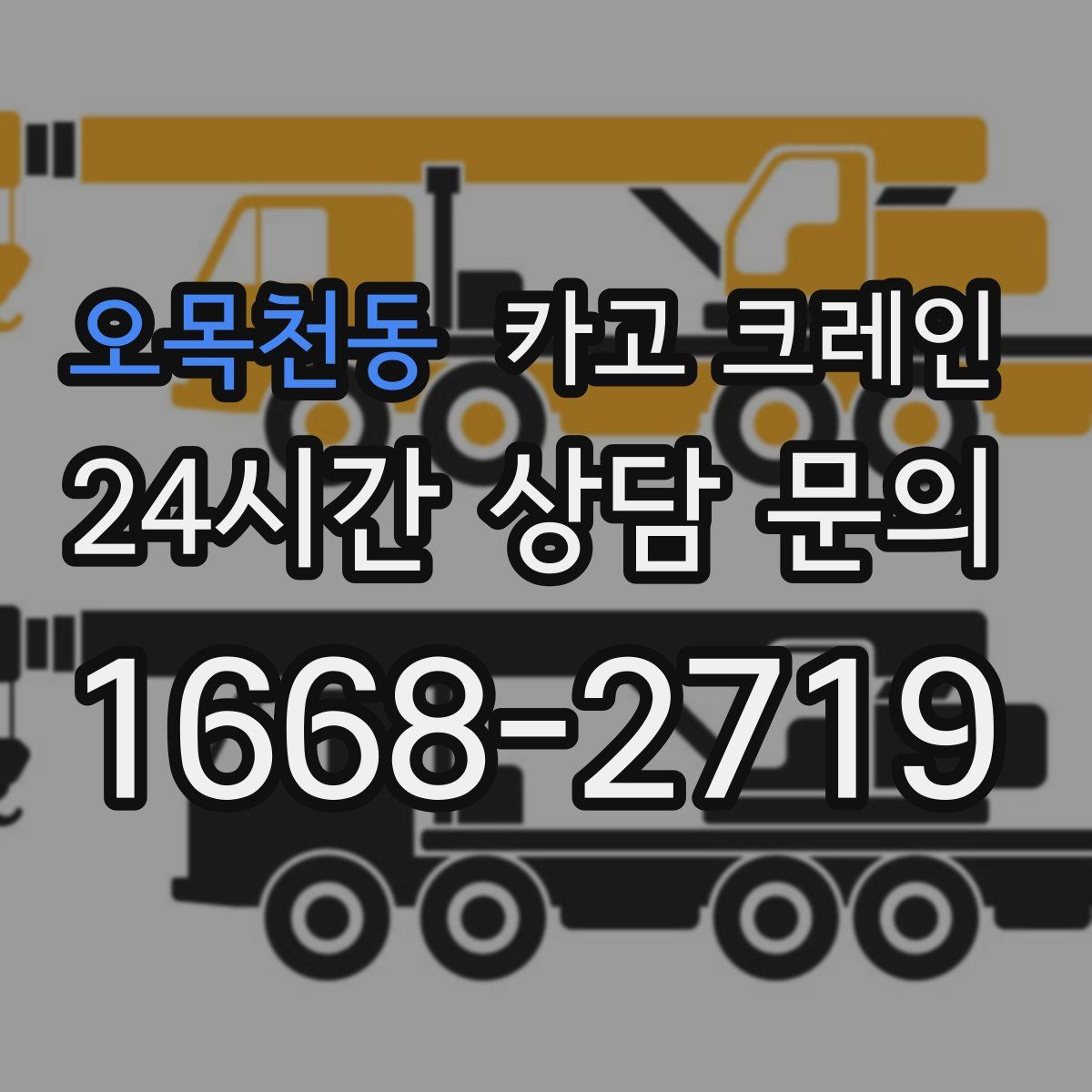 오목천동 카고 크레인