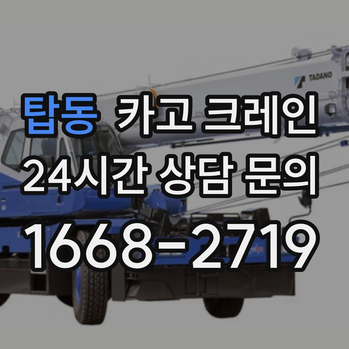 탑동 카고 크레인