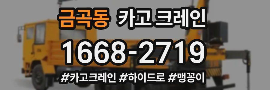 금곡동 크레인 작업