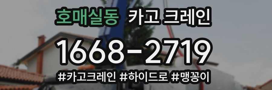 호매실동 크레인 작업