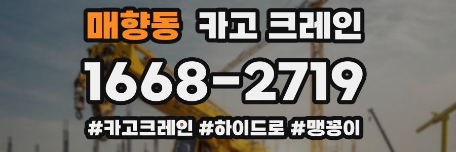 매향동 크레인 작업