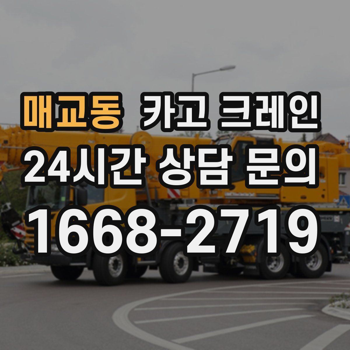 매교동 카고 크레인
