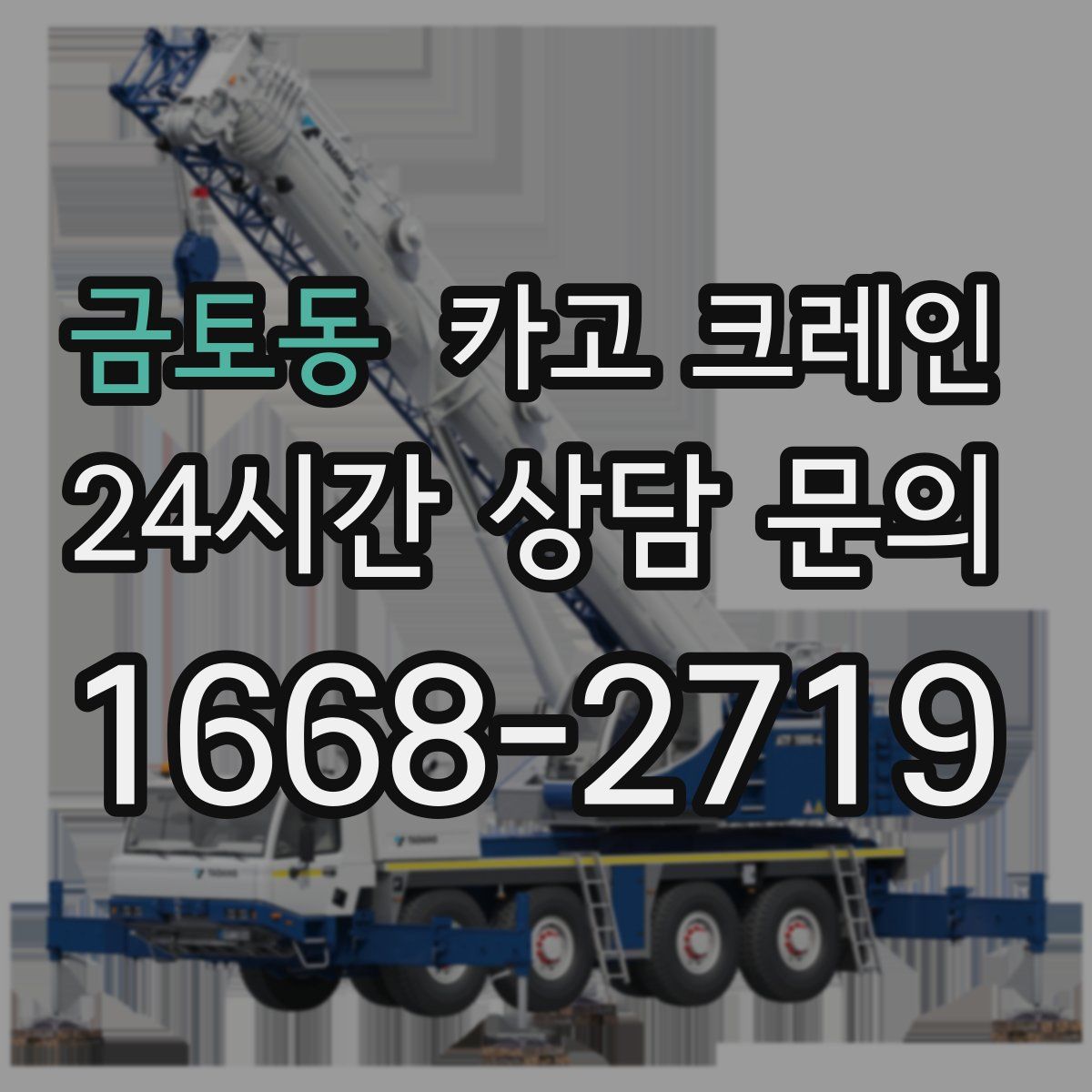 금토동 카고 크레인