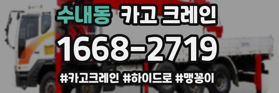 수내동 크레인 작업