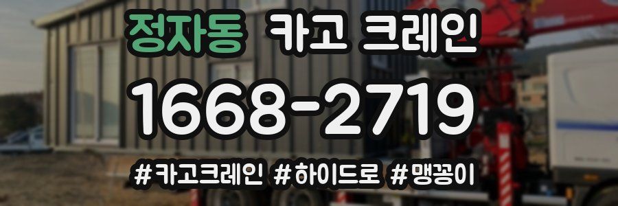 정자동 크레인 작업