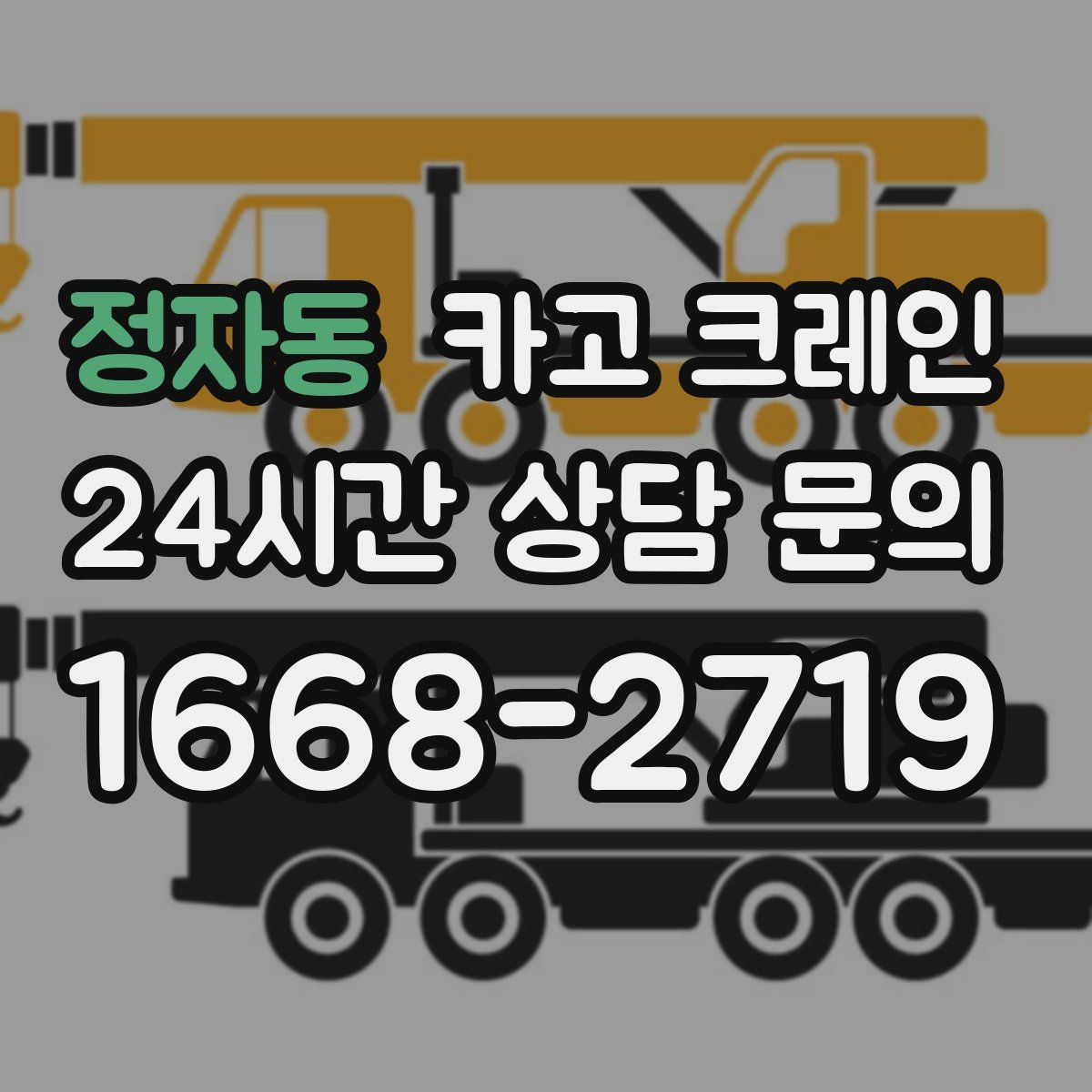 정자동 카고 크레인