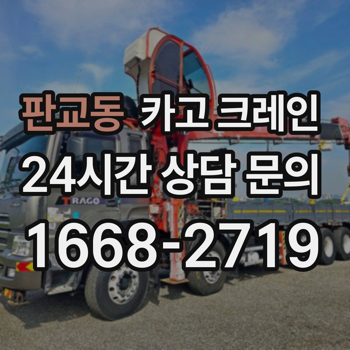 판교동 카고 크레인