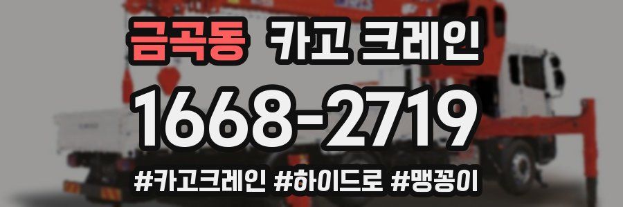 금곡동 크레인 작업