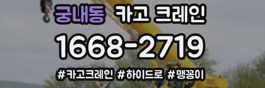 궁내동 크레인 작업