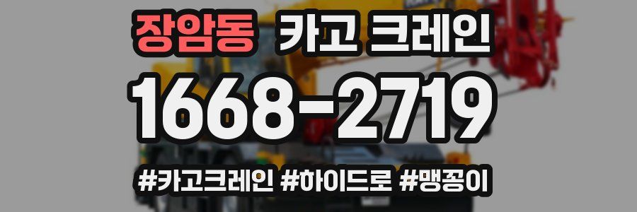 장암동 크레인 작업