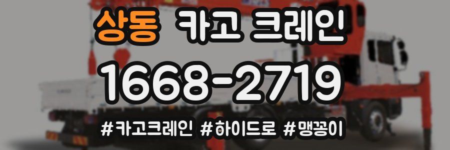 상동 크레인 작업