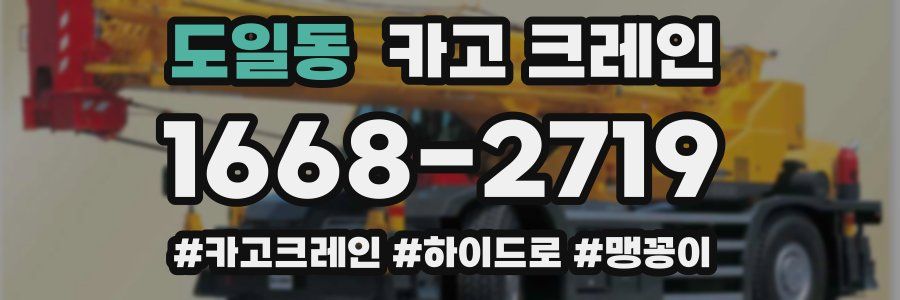 도일동 크레인 작업