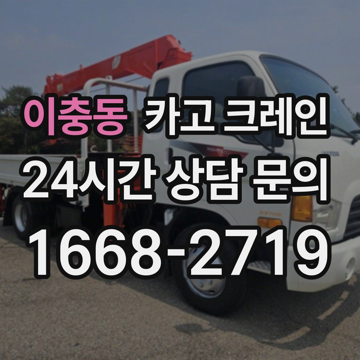 이충동 카고 크레인