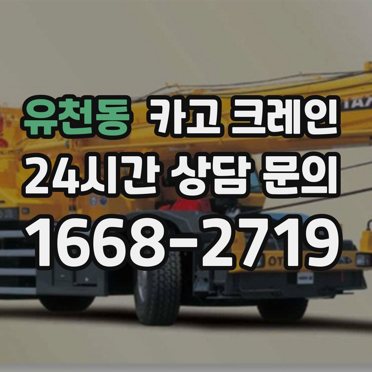 유천동 카고 크레인