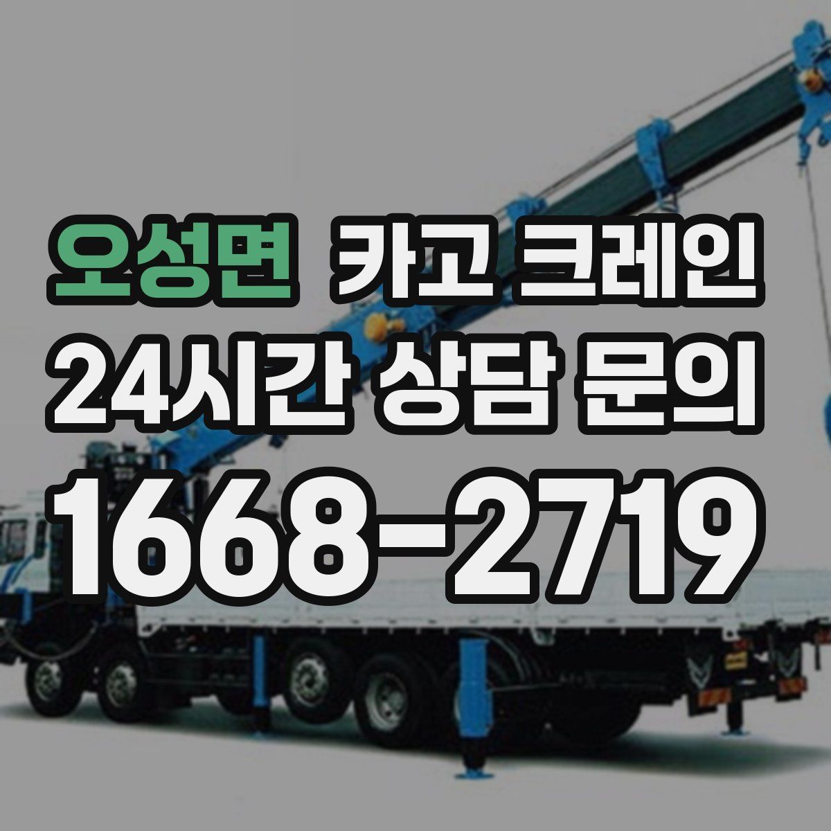 오성면 카고 크레인