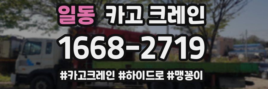 일동 크레인 작업