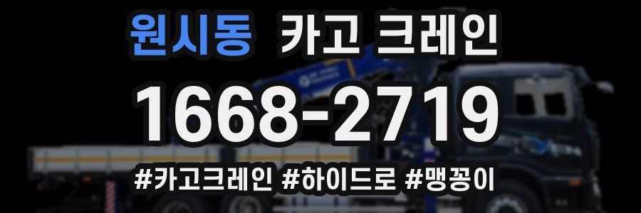 원시동 크레인 작업