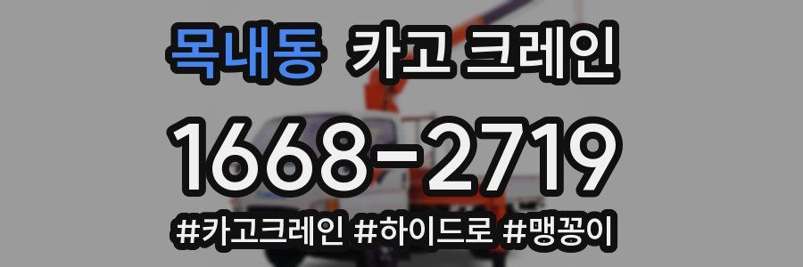 목내동 크레인 작업