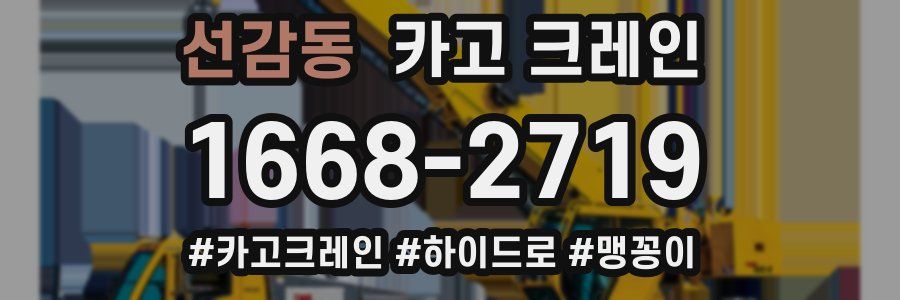 선감동 크레인 작업