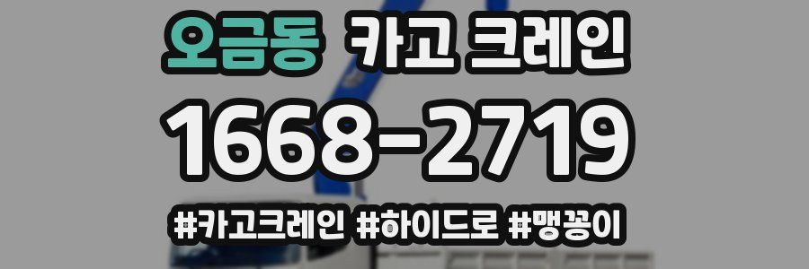 오금동 크레인 작업