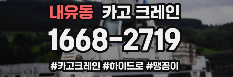 내유동 크레인 작업