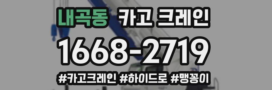 내곡동 크레인 작업