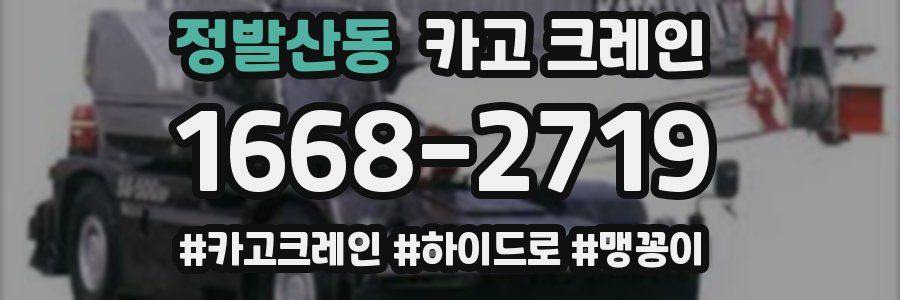 정발산동 크레인 작업