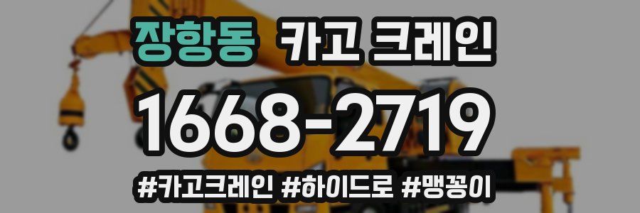 장항동 크레인 작업