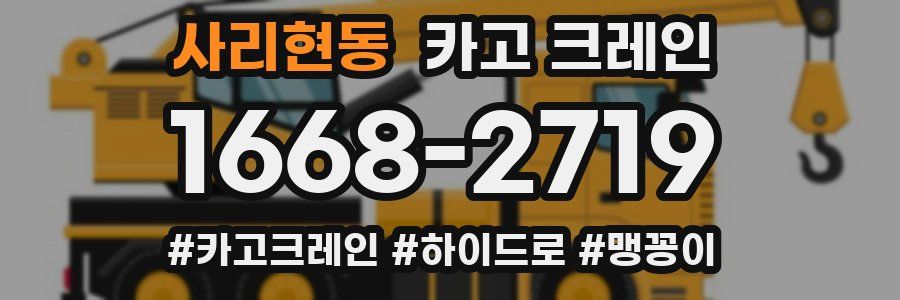 사리현동 크레인 작업