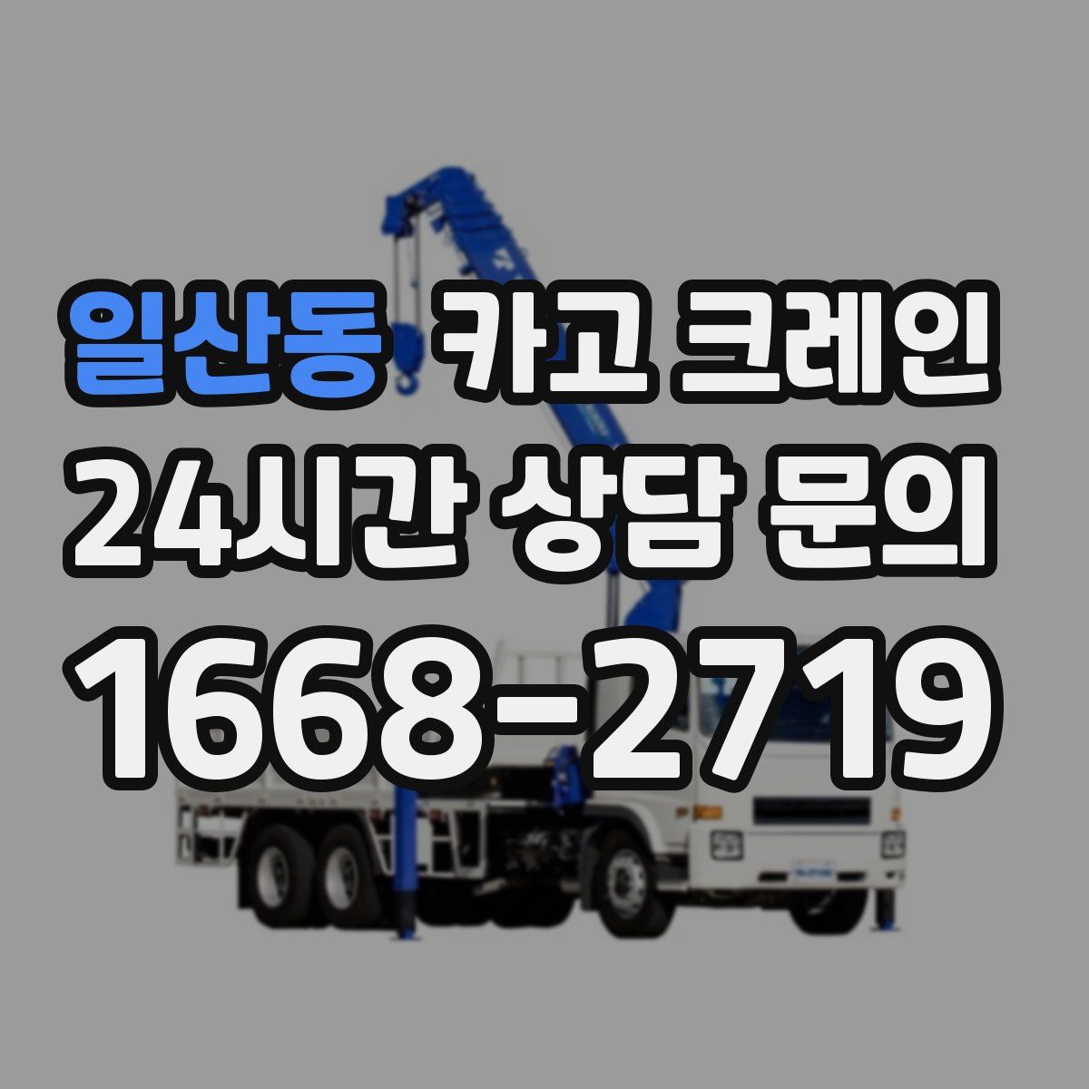 일산동 카고 크레인