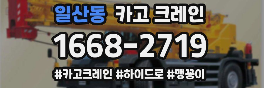 일산동 크레인 작업
