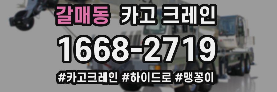 갈매동 크레인 작업