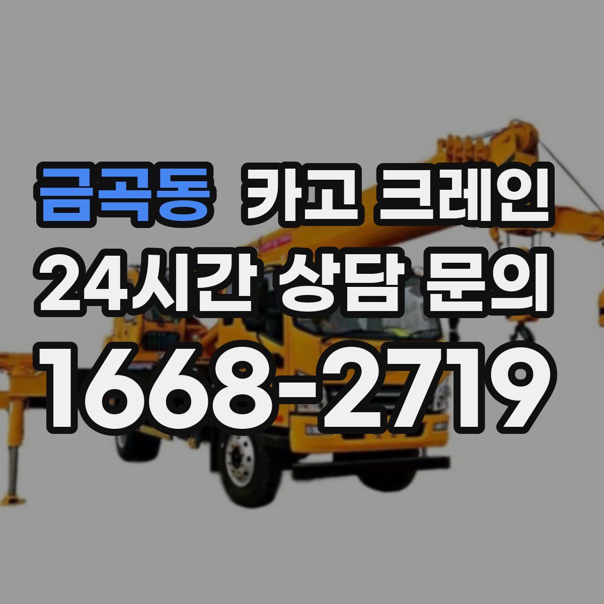금곡동 카고 크레인