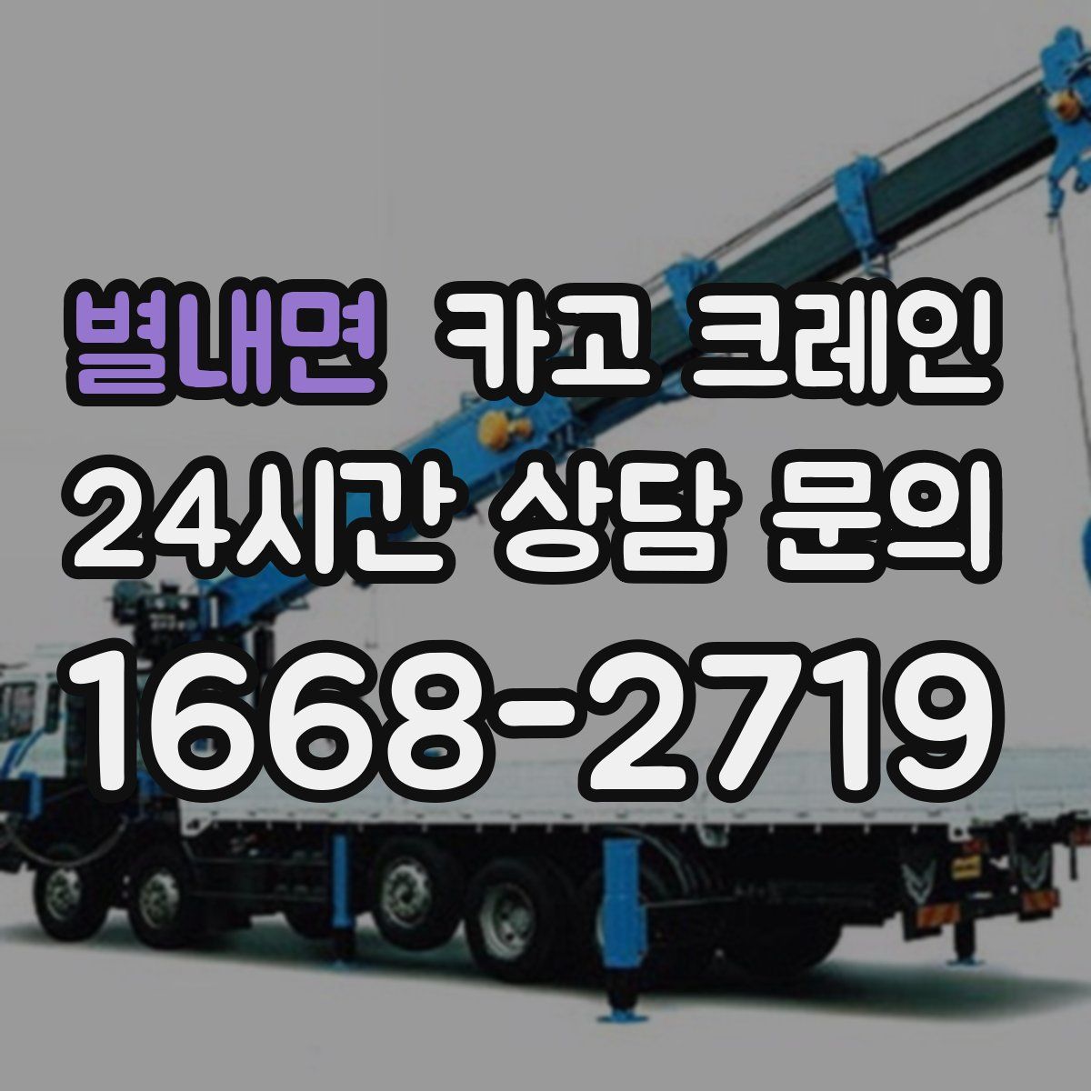 별내면 카고 크레인