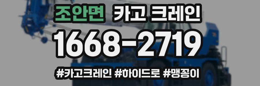 조안면 크레인 작업