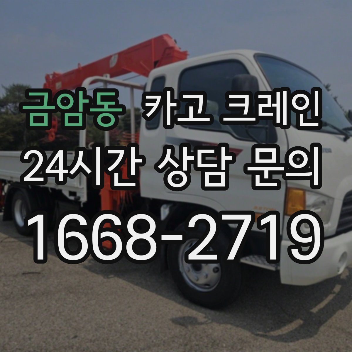 금암동 카고 크레인