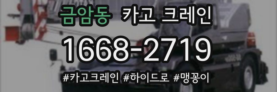 금암동 크레인 작업