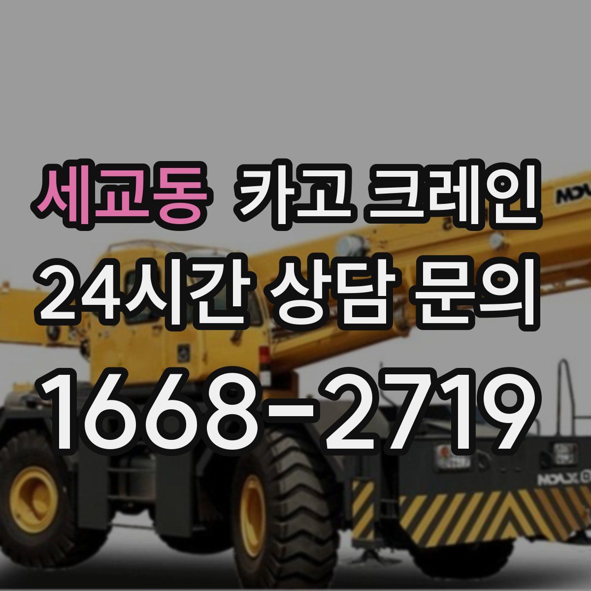 세교동 카고 크레인