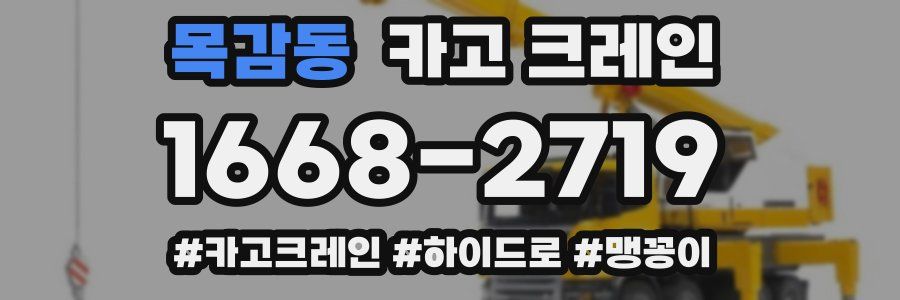 목감동 크레인 작업