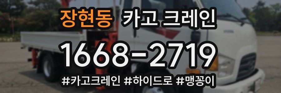 장현동 크레인 작업