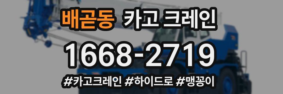 배곧동 크레인 작업