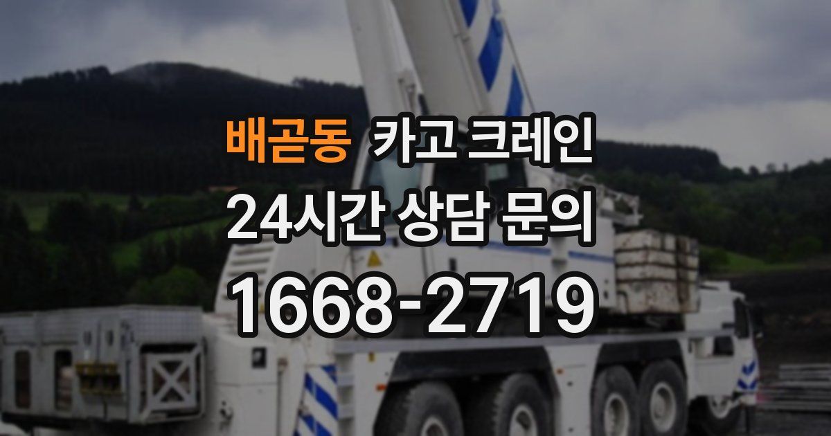 배곧동 크레인
