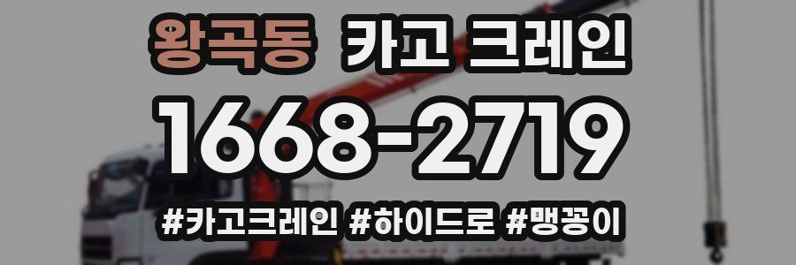 왕곡동 크레인 작업